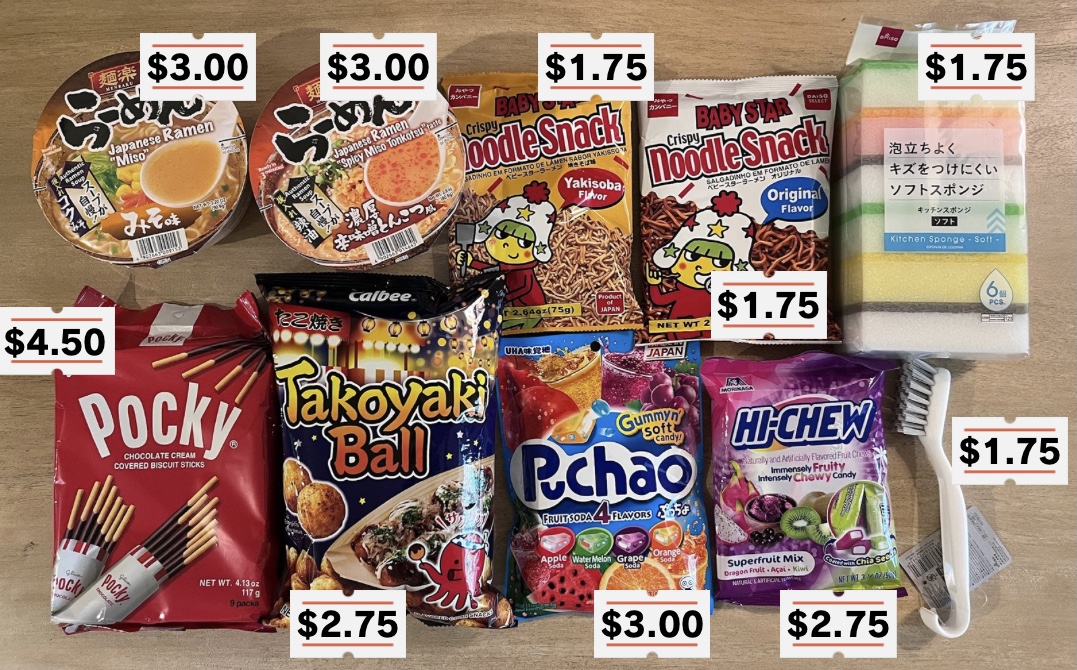 アメリカの『ダイソー』でお買い物！10点購入で4000円。 - まる